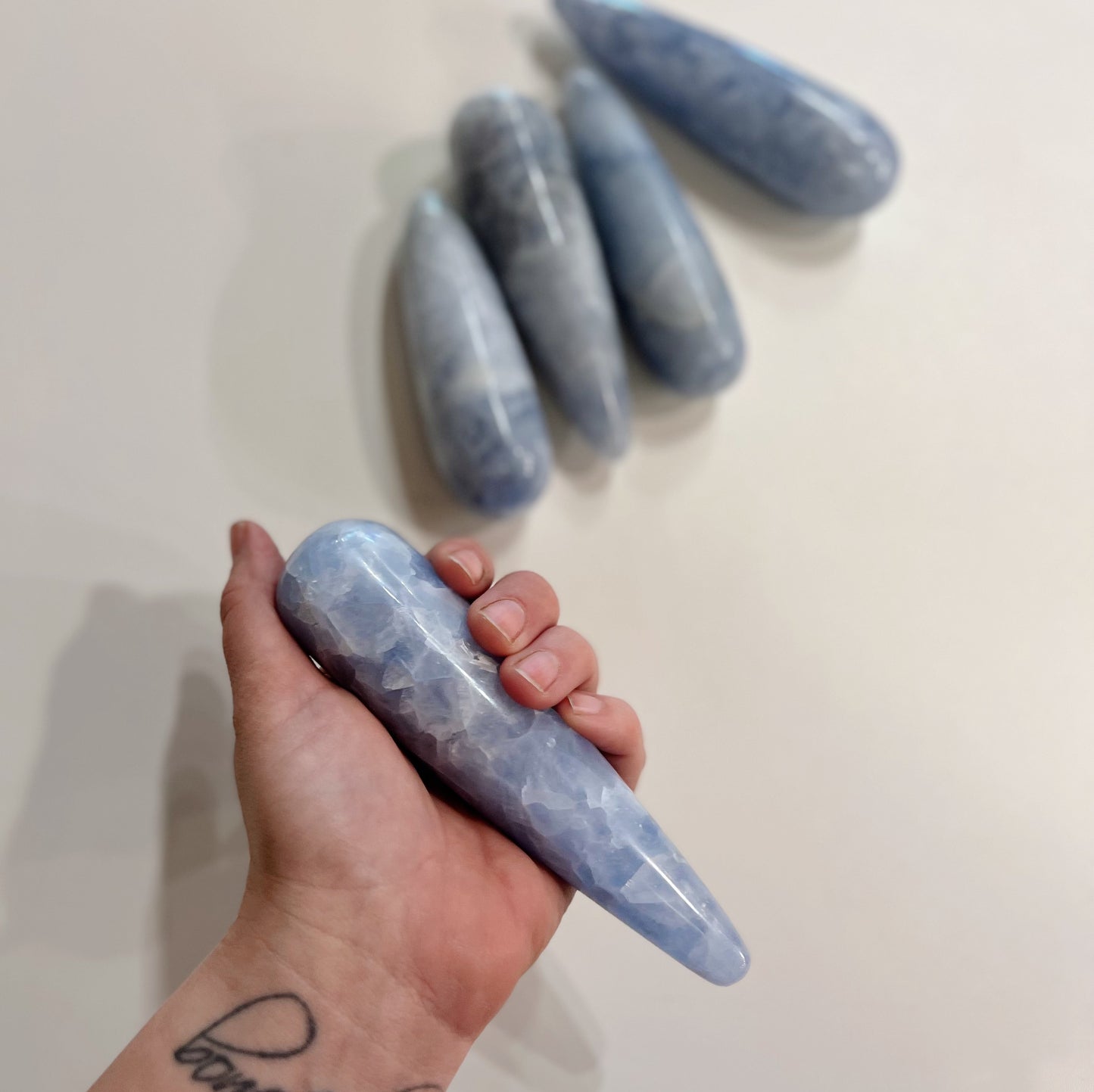 Blue Calcite Massage Wand