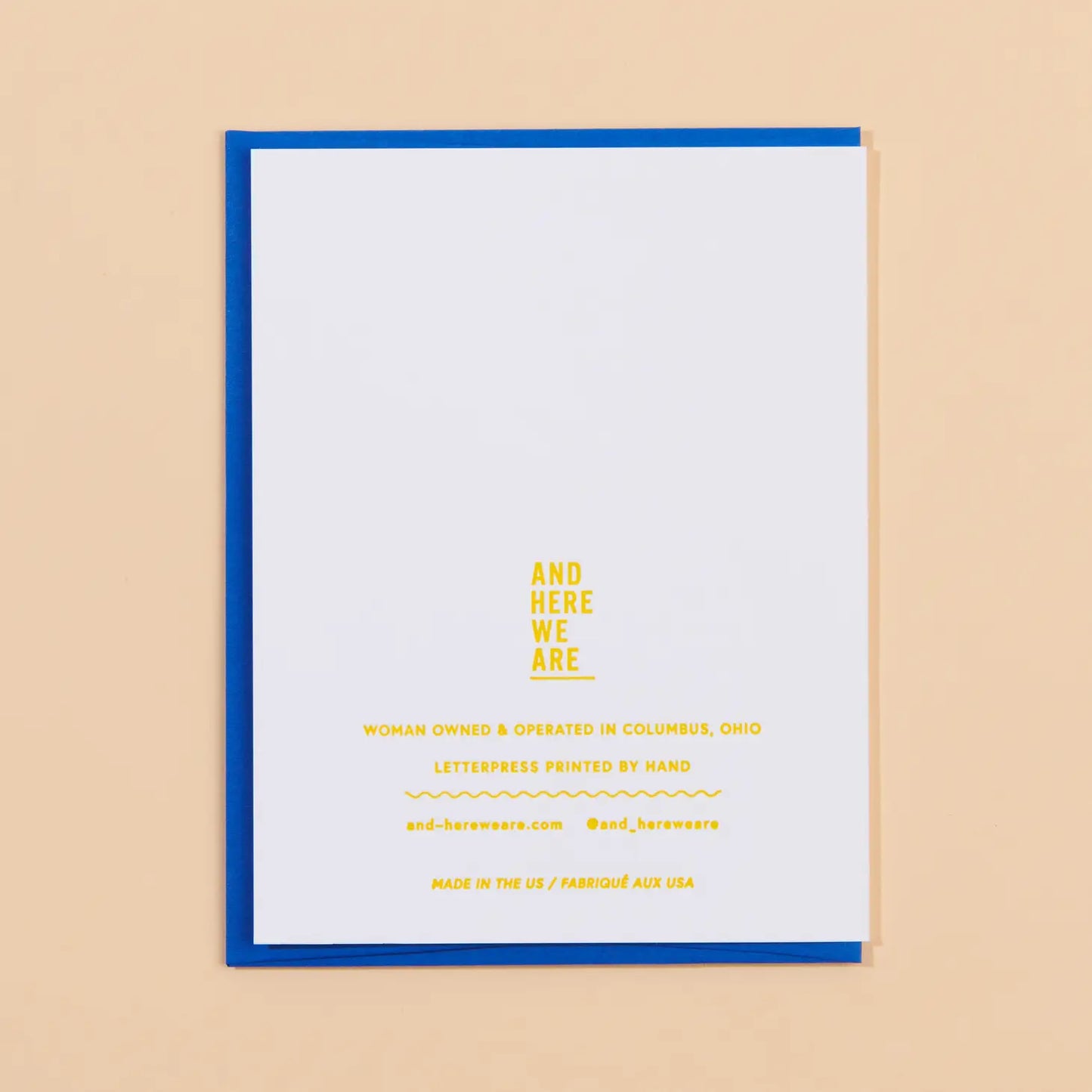 "Easier With You" Letterpress Greeting Card | Love & Anniversary Card, Friendship Card
