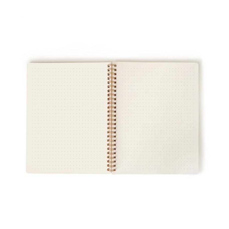 Lush Garden Notebook | 7x9 Bullet Journal | Dot Grid Pages