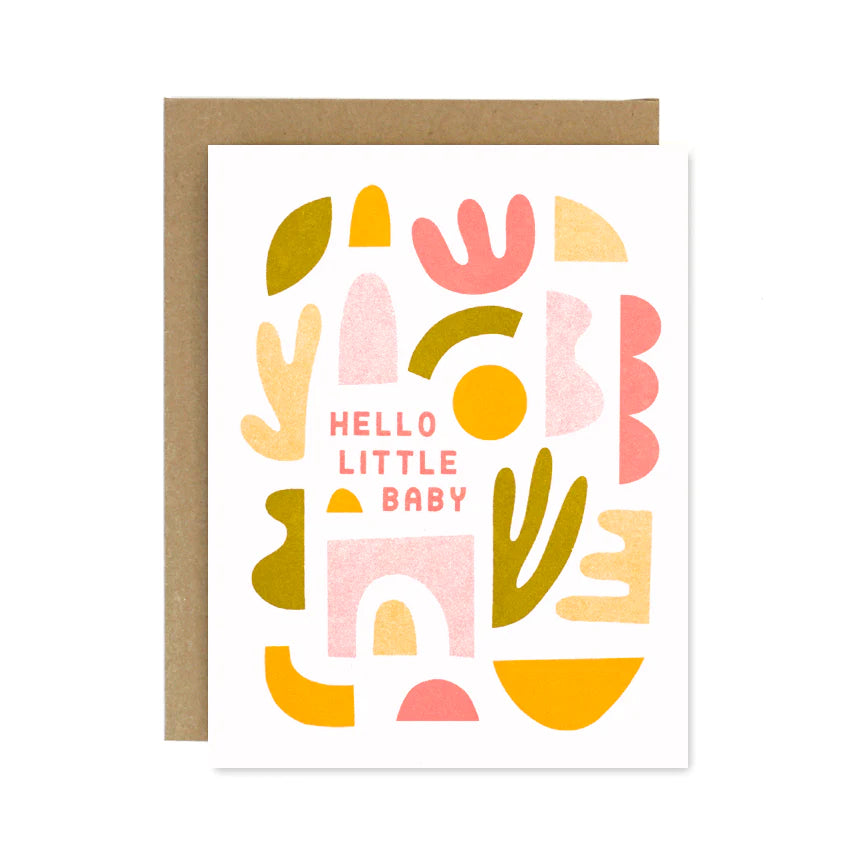 Hello Little Baby Greeting Card