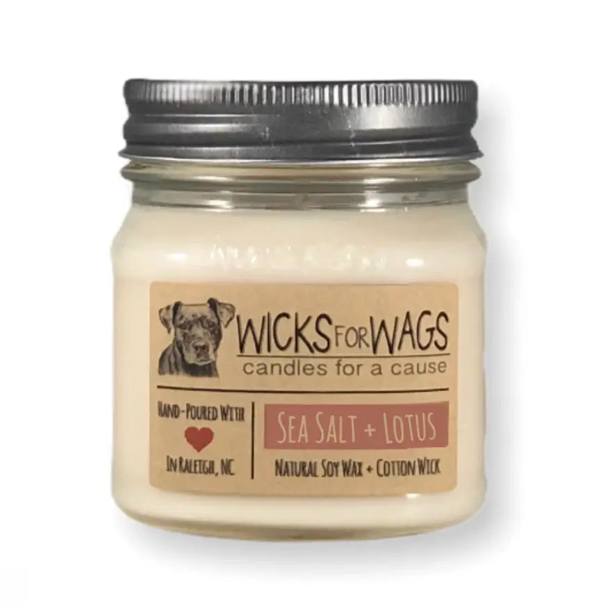 Sea Salt + Lotus Soy Candle