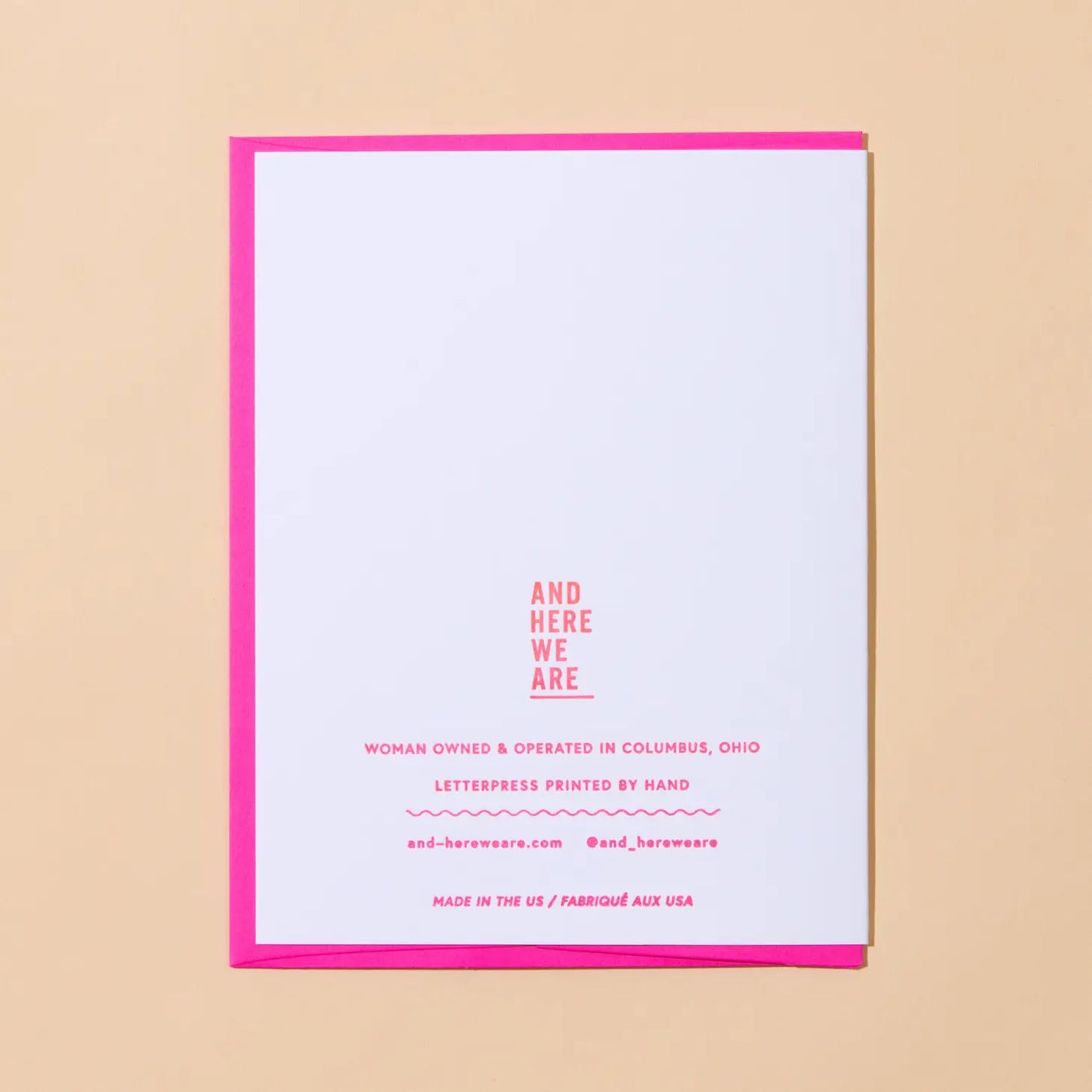 "Weird and Beautiful Life" Letterpress Greeting Card | Wedding Card