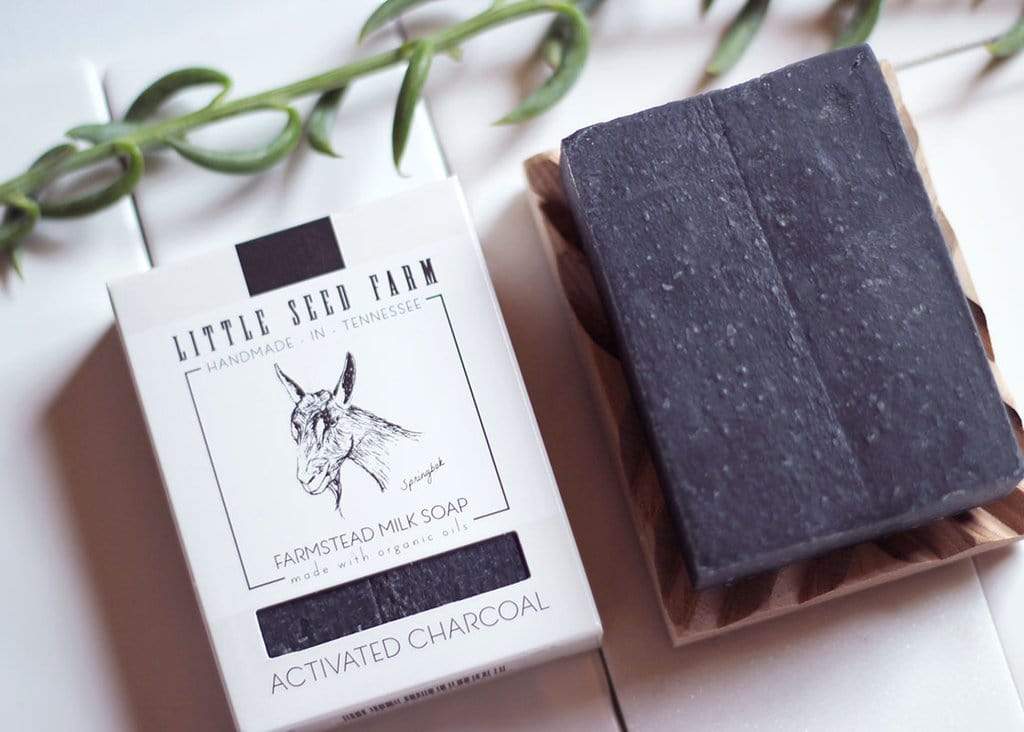 Activated Charcoal Facial And Body Bar Soap - Little Seed Farm -Freehand Market