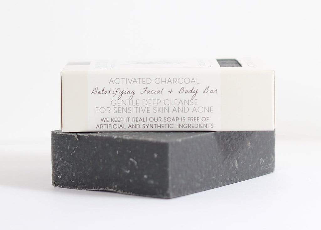 Activated Charcoal Facial And Body Bar Soap - Little Seed Farm -Freehand Market