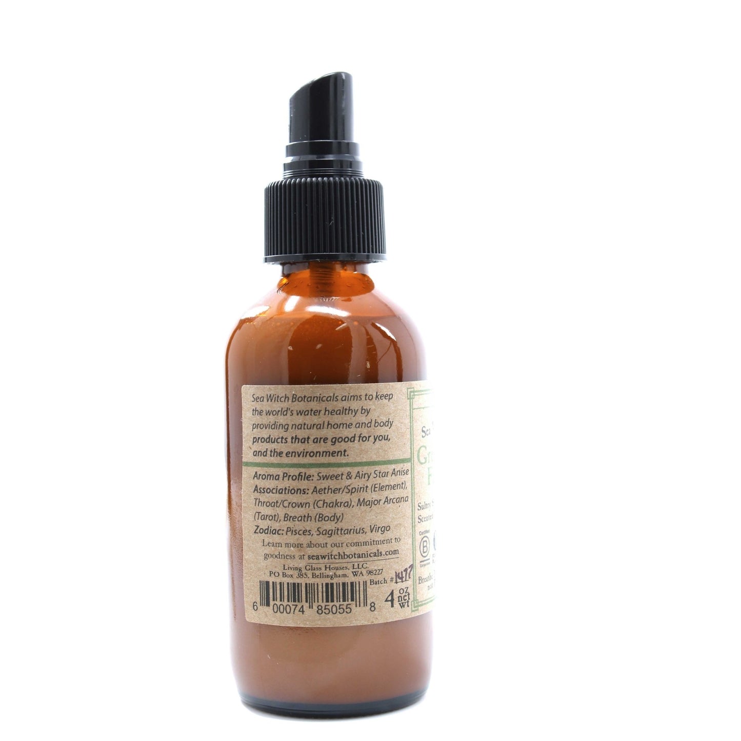 All Natural Room Spray - Green Fairy Scent - Sea Witch Botanicals -Freehand Market