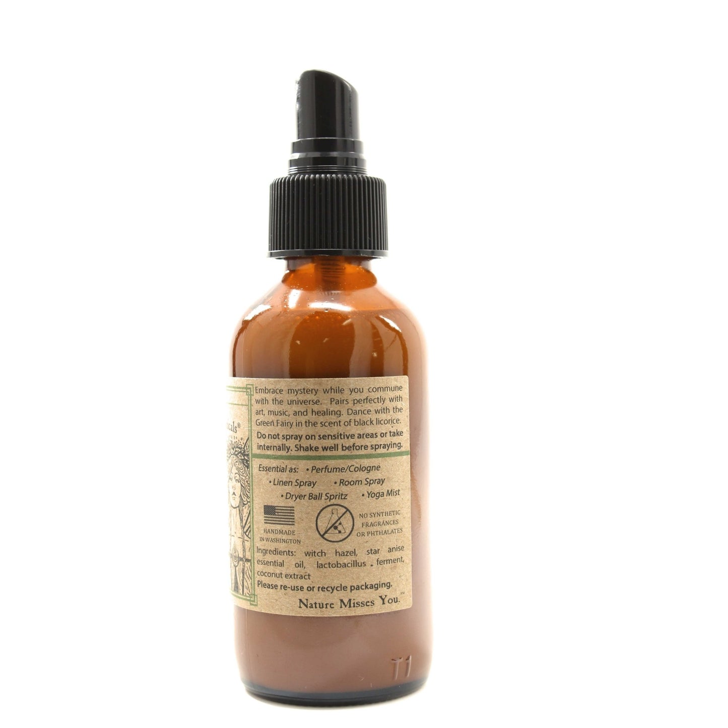 All Natural Room Spray - Green Fairy Scent - Sea Witch Botanicals -Freehand Market
