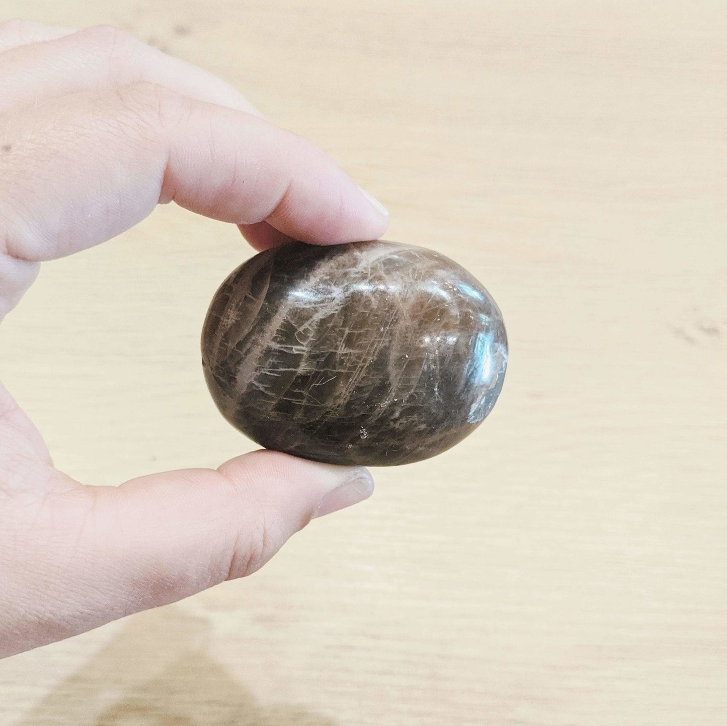 Black Moonstone Pebble - Enter the Earth -Freehand Market