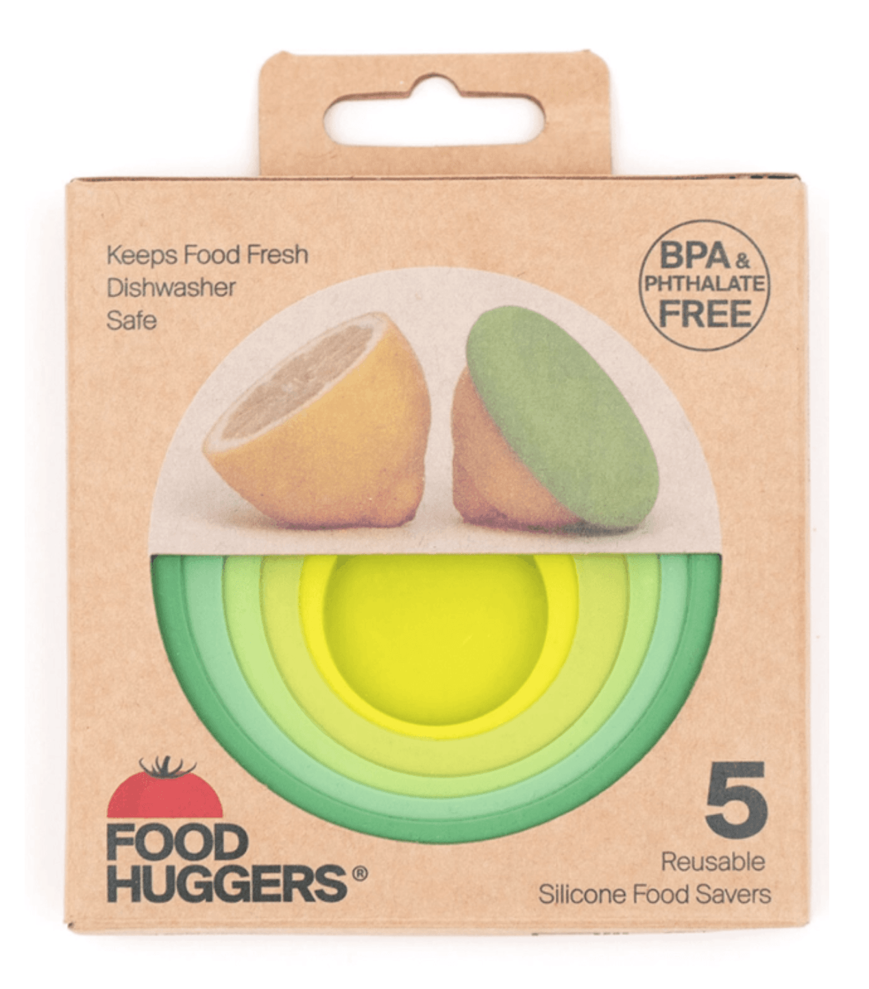 Food Huggers Silicone Food Savers (5 piece) – Freehand Market