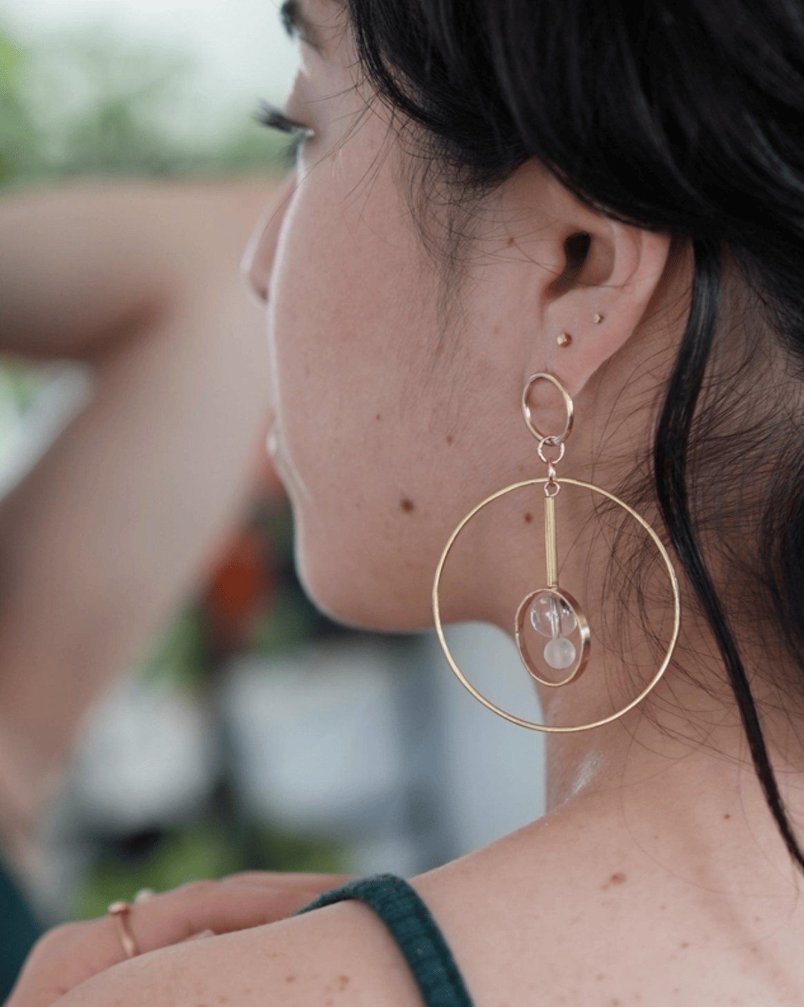 Geometric Swing Earrings