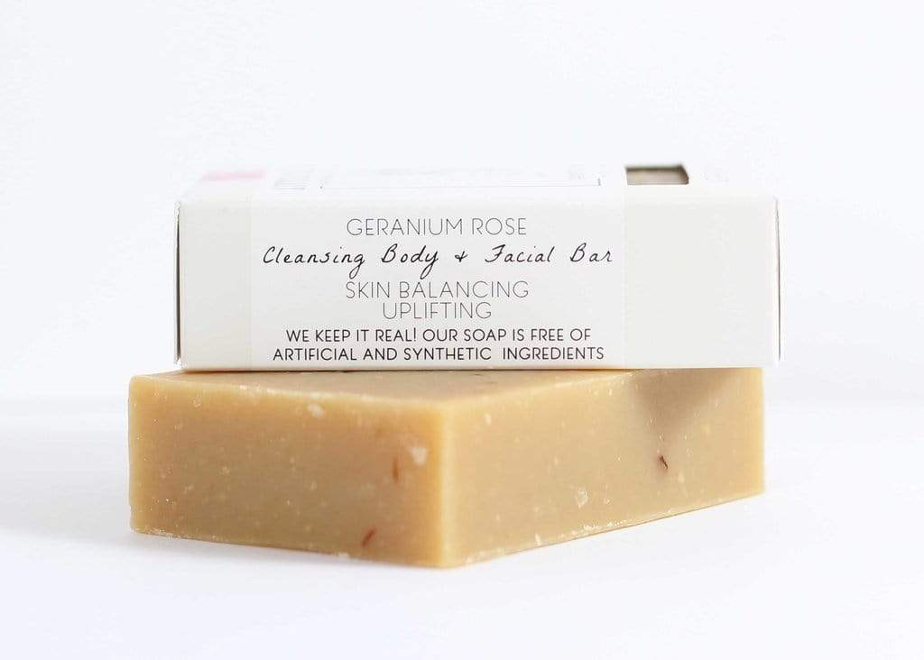 Geranium Rose Goat's Milk Soap Bar - Little Seed Farm -Freehand Market