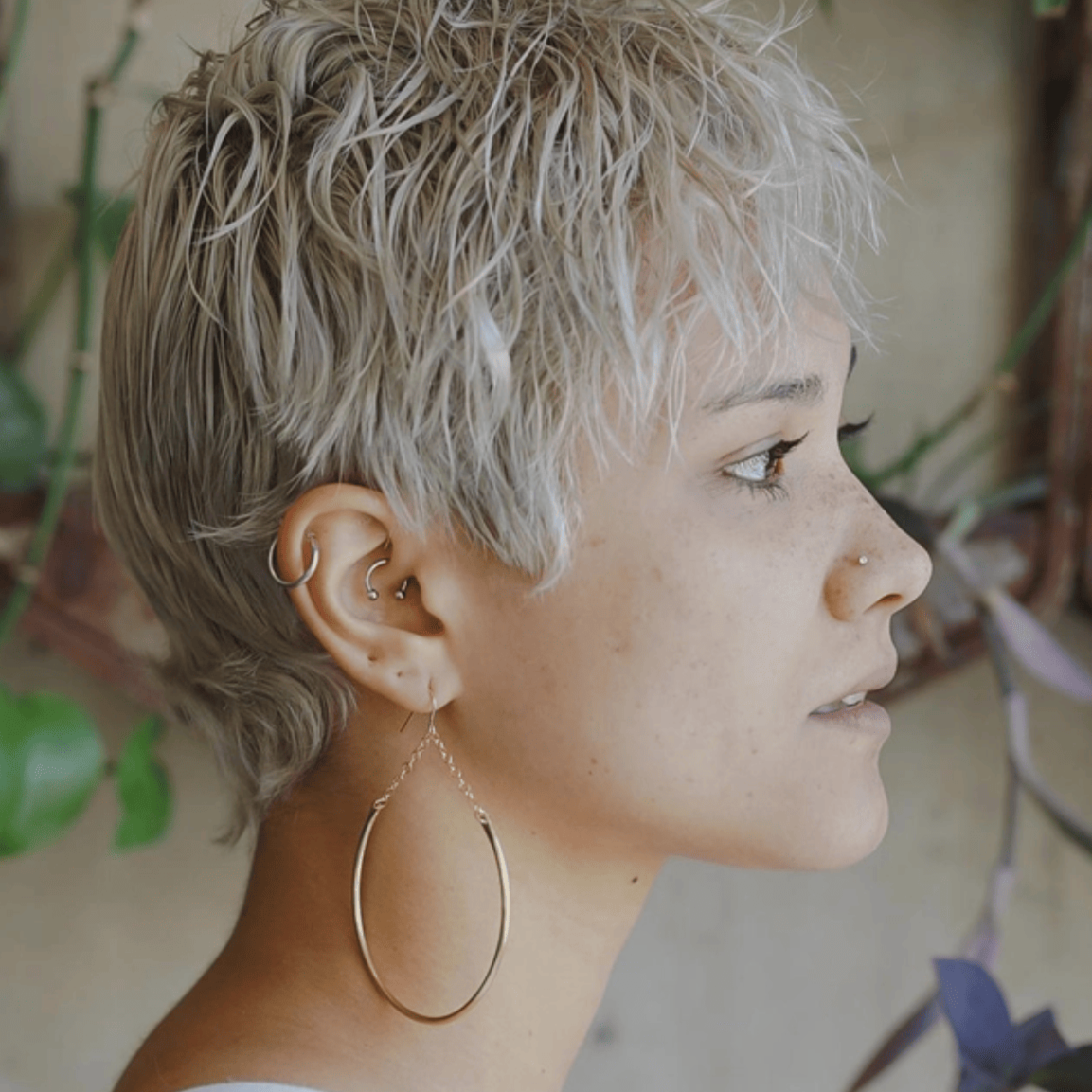 Hammered Statement Earrings