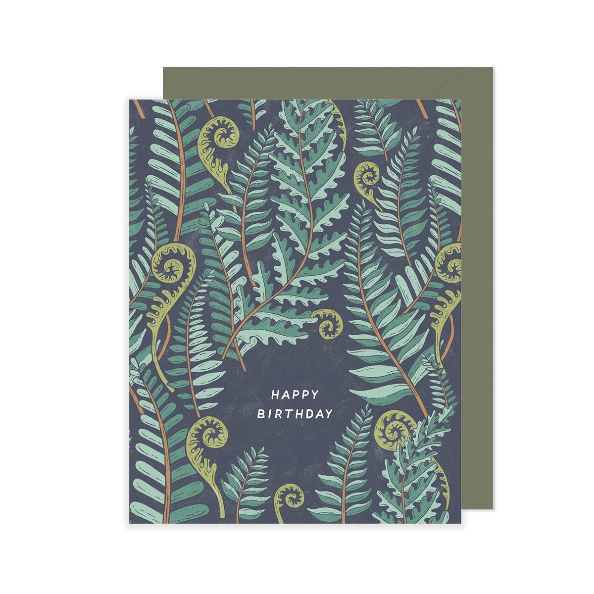 Happy Birthday Card - Ferns - Root and Branch Paper -Freehand Market