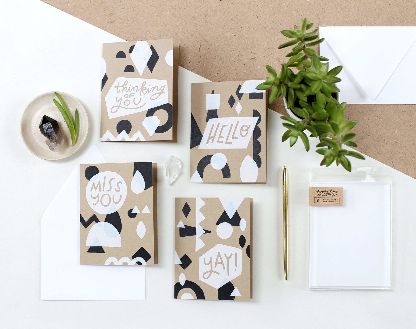 Hello Geometric Card