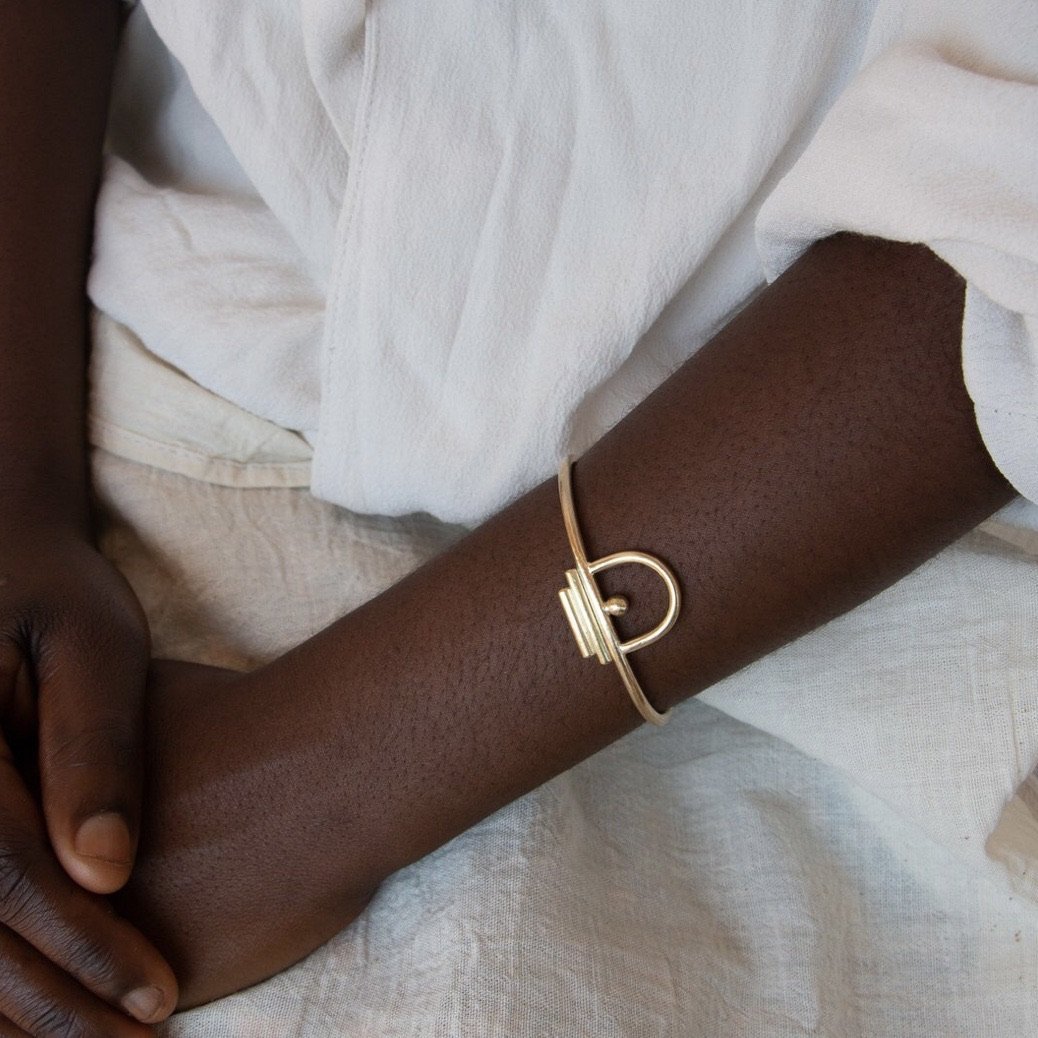 Malazi Bangle Bracelet (Adjustable Width) - Yewo -Freehand Market