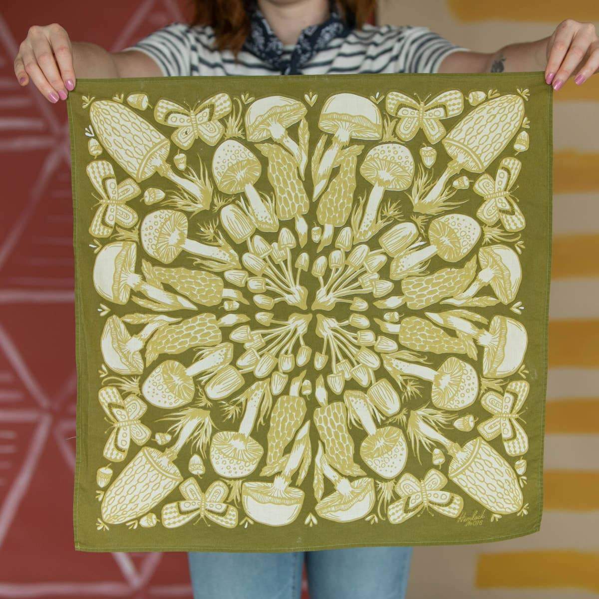 Mushrooms Bandana - Hemlock Goods -Freehand Market