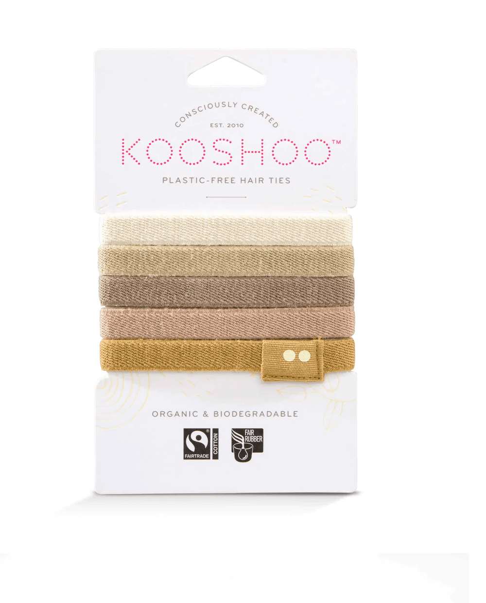 Plastic-Free Hair Ties 5 Pack
