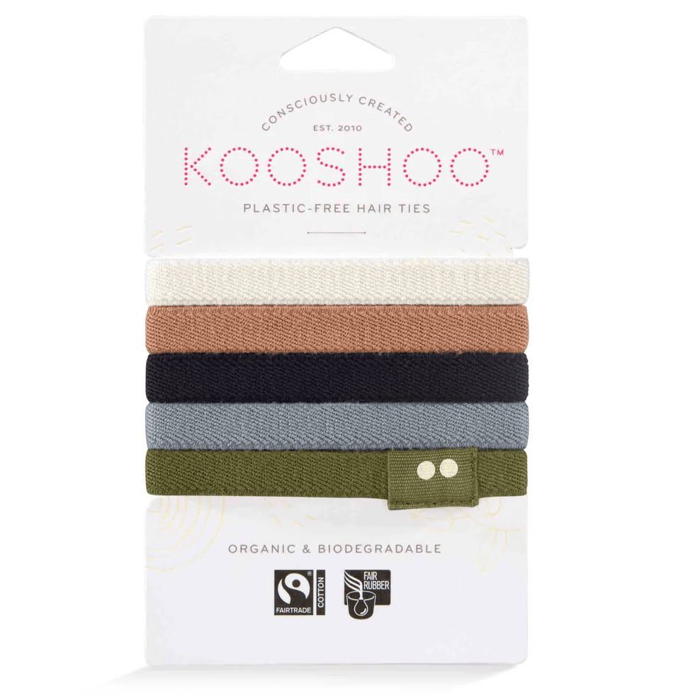 Plastic-Free Hair Ties 5 Pack