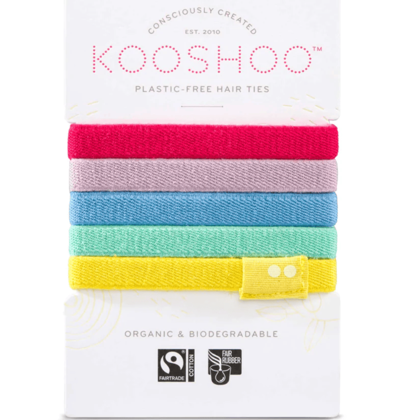 Plastic-Free Hair Ties 5 Pack