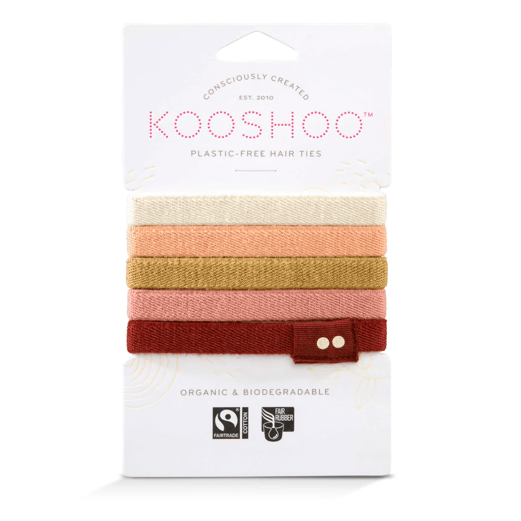 Plastic-Free Hair Ties 5 Pack