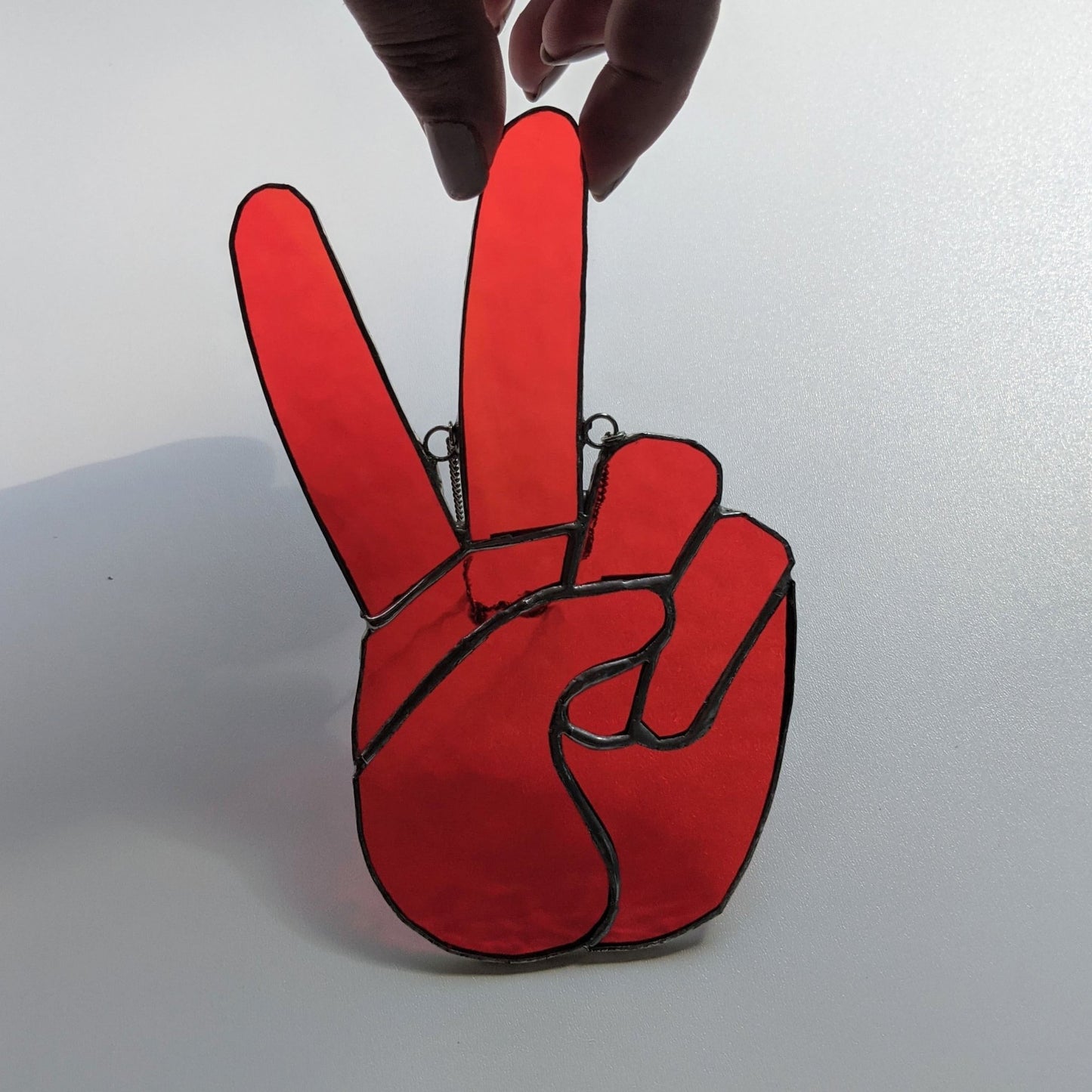 Stained Glass | Peace Hand #8 - Freehand Market -Freehand Market