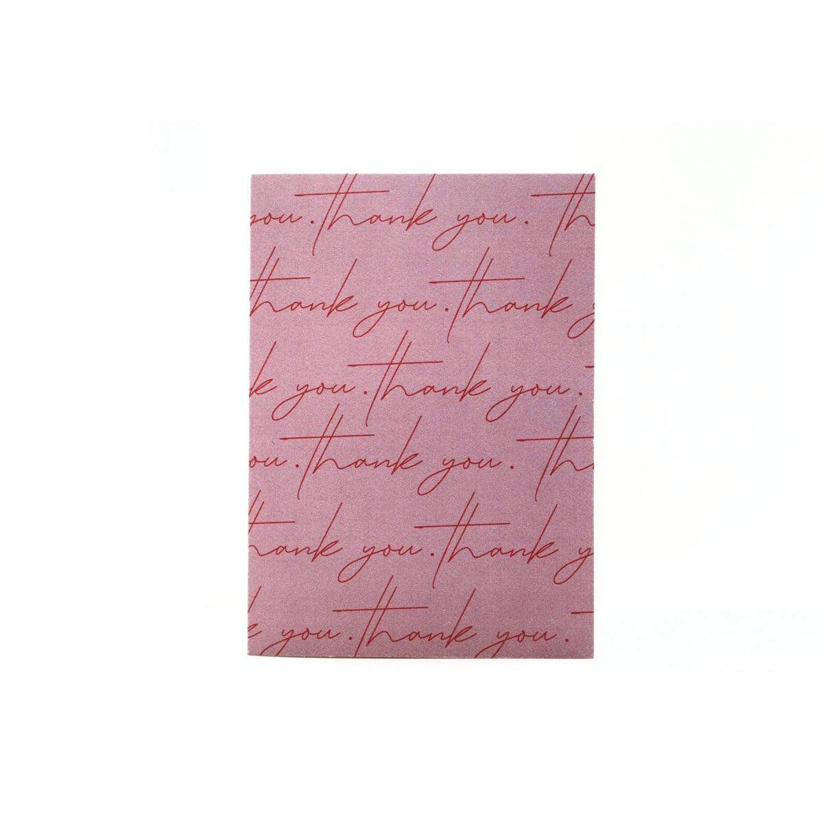 Thank You Script Card - Aya Paper Co. -Freehand Market