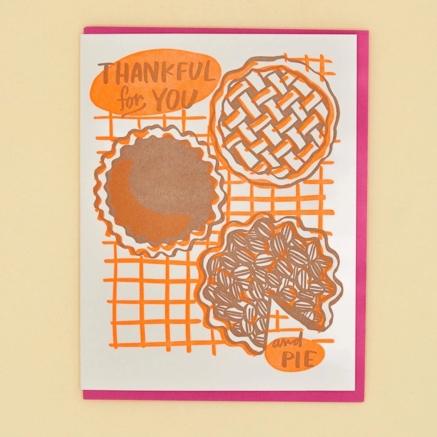 Thankful for You & Pie Card