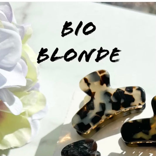 Eco Acetate Mini Claw Hair Clip  - “Bio Blonde”
