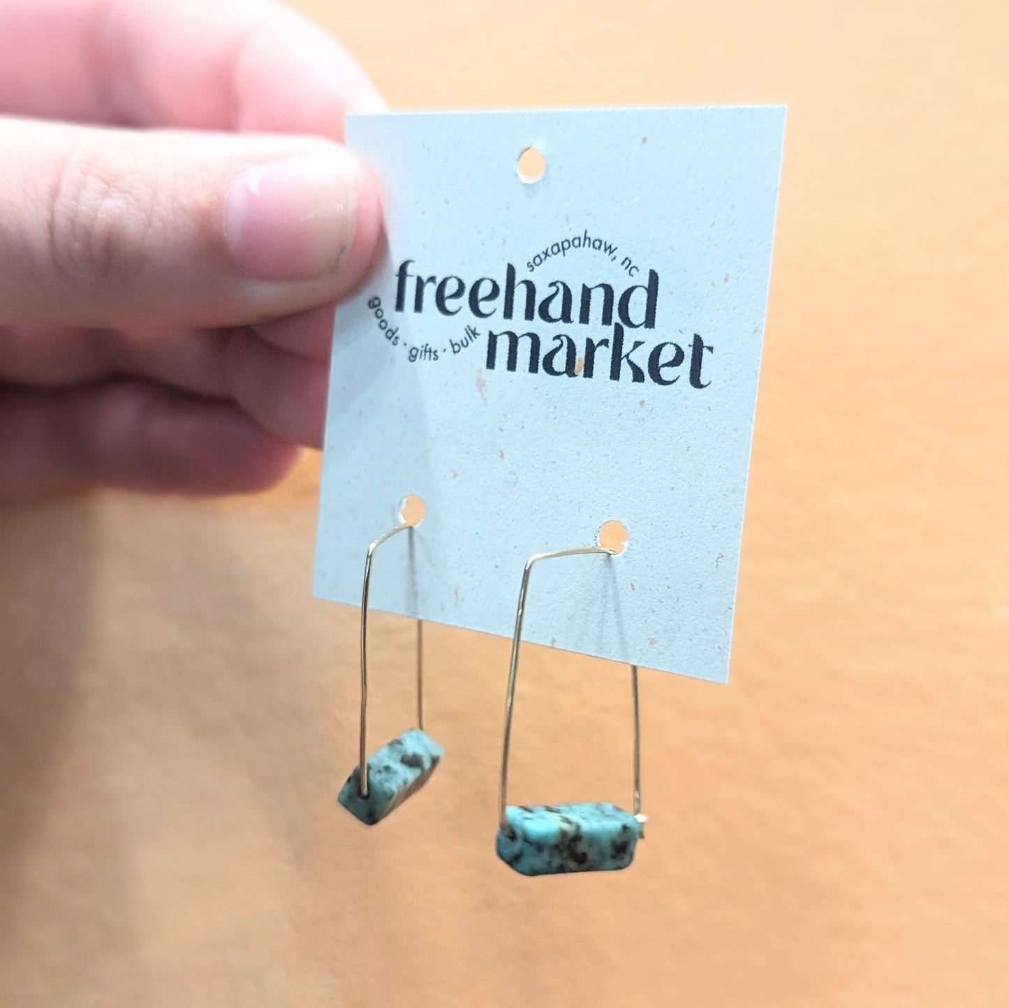 Sedona Earrings | Small Square Gold Fill Hoops