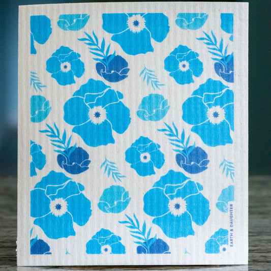 Indigo Poppy - WASHCLOUD - Dish washing sponge cloth