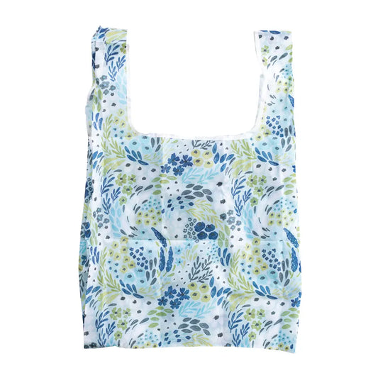 Light Blue Floral Reusable Bag