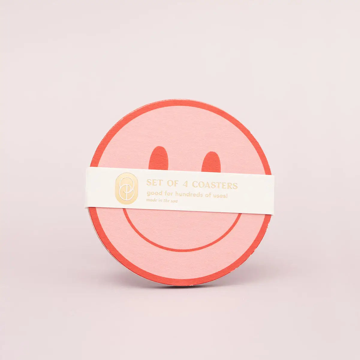 Reusable Coaster Set of 4 | Peachy Smile