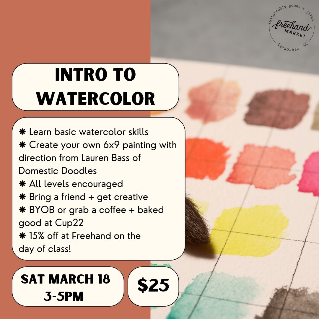 Intro to Watercolor (March)