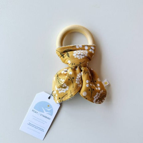Yellow Floral Baby Teether