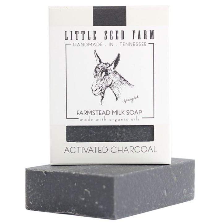 Activated Charcoal Facial And Body Bar Soap - Little Seed Farm -Freehand Market