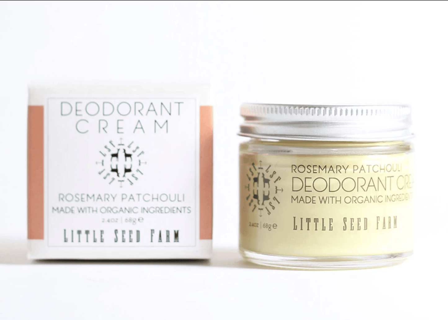 All Natural Deodorant Cream - Rosemary Patchouli - Little Seed Farm -Freehand Market