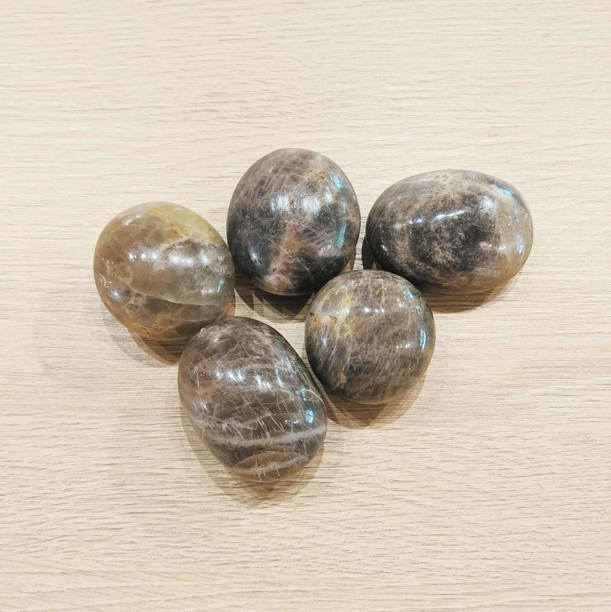 Black Moonstone Pebble - Enter the Earth -Freehand Market