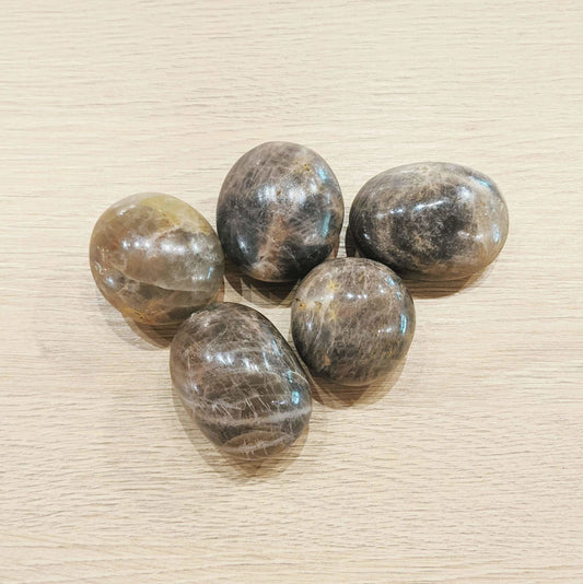 Black Moonstone Pebble - Enter the Earth -Freehand Market