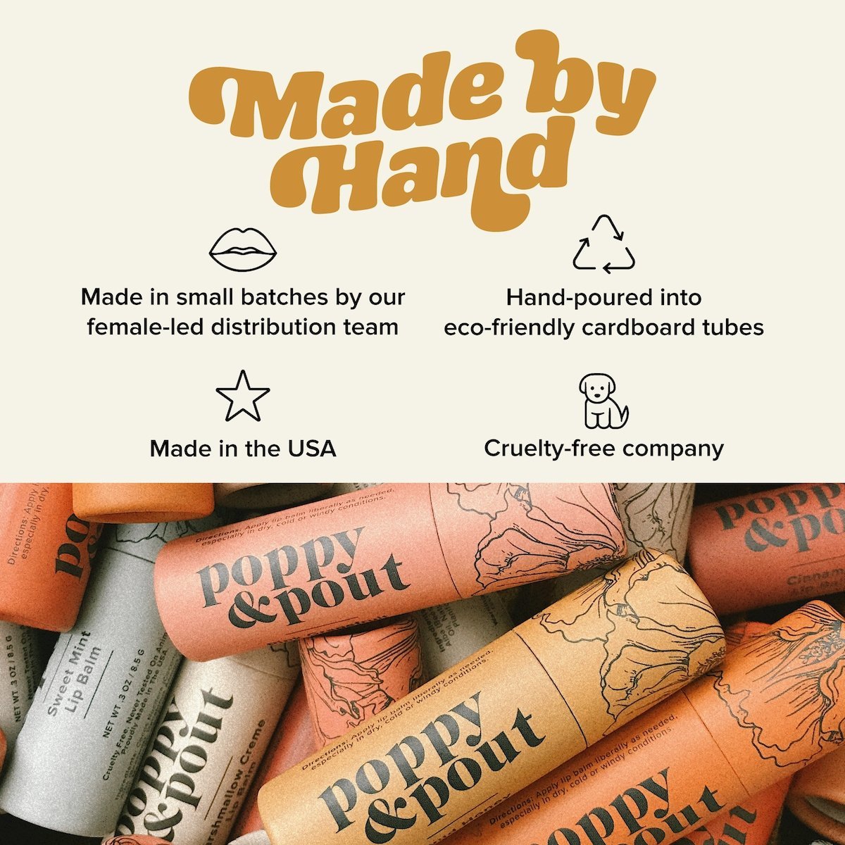 Cinnamint Lip Balm - Poppy & Pout -Freehand Market