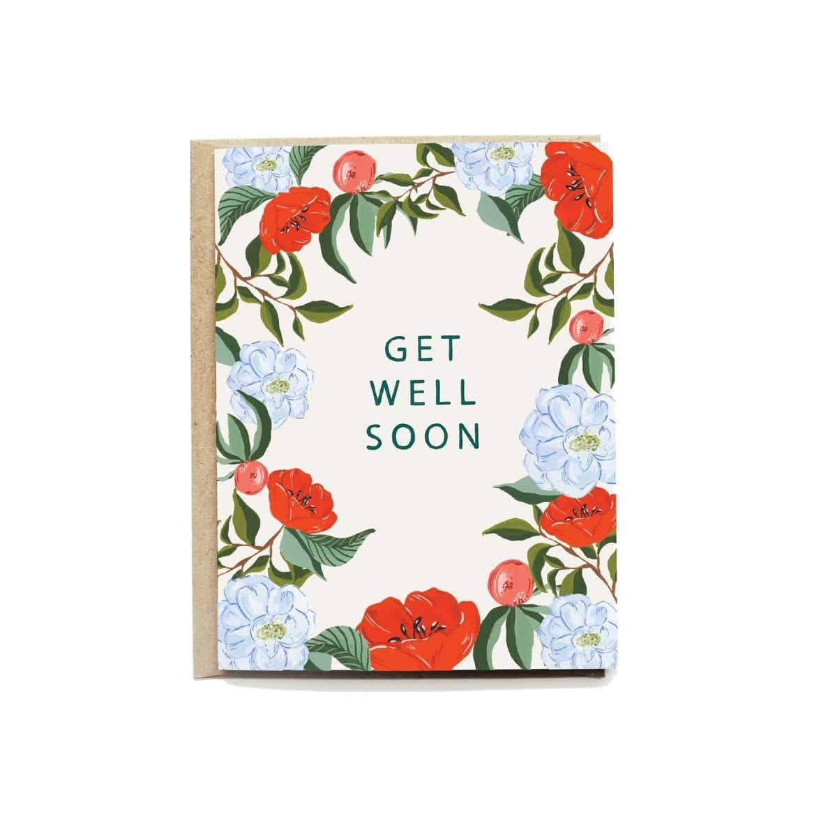 Floral Get Well Soon Card - Pen + Pillar -Freehand Market