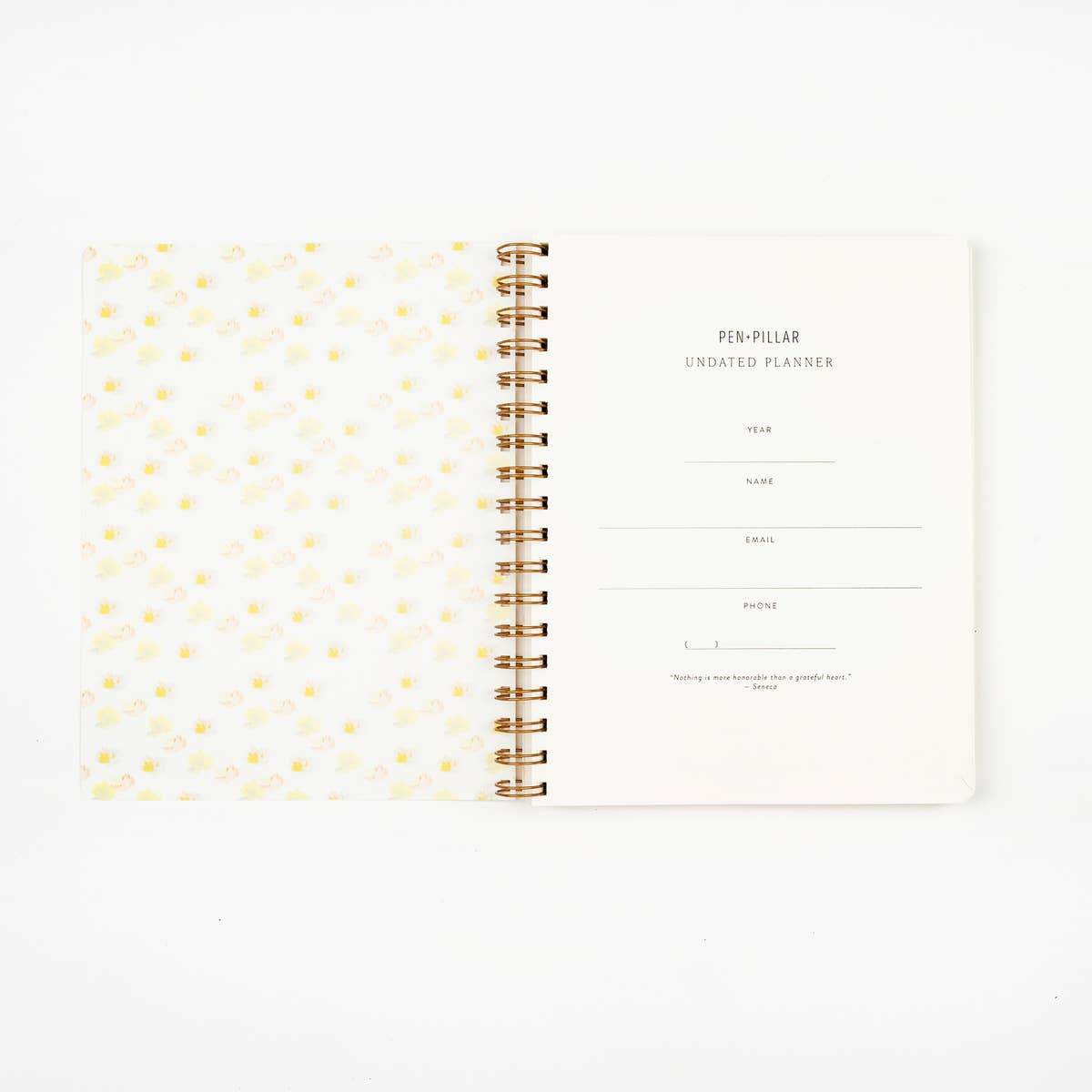 Floral Undated Planner - Pen + Pillar -Freehand Market
