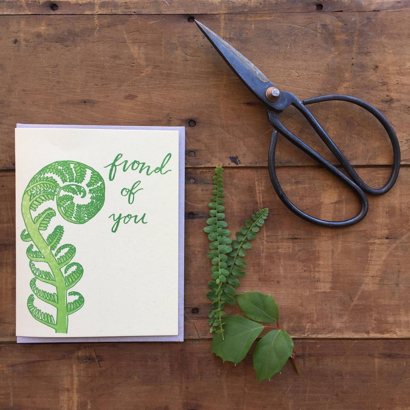 Frond of You Card - Ratbee Press -Freehand Market