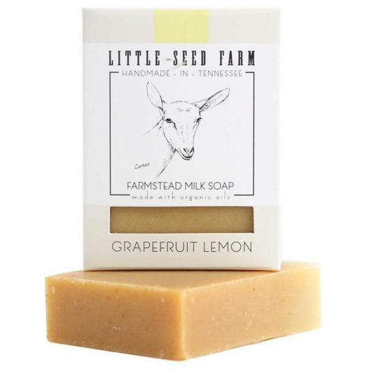 Grapefruit Lemon Facial And Body Bar Soap - Little Seed Farm -Freehand Market
