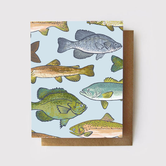 Freshwater Fishies Everyday Eco Friendly Card