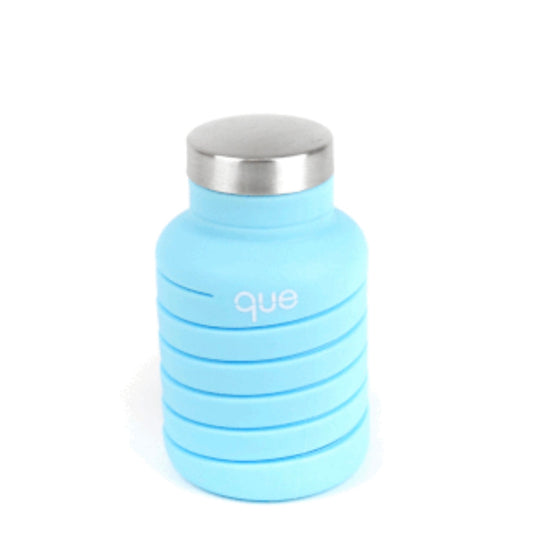 Iceberg Blue Collapsible Silicone Water Bottle