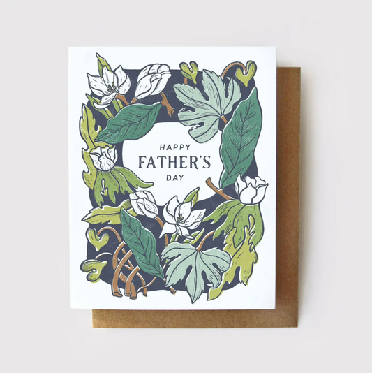 Happy Father’s Day [Leafy Print]  Eco Friendly Card
