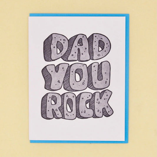 Dad You Rock Card