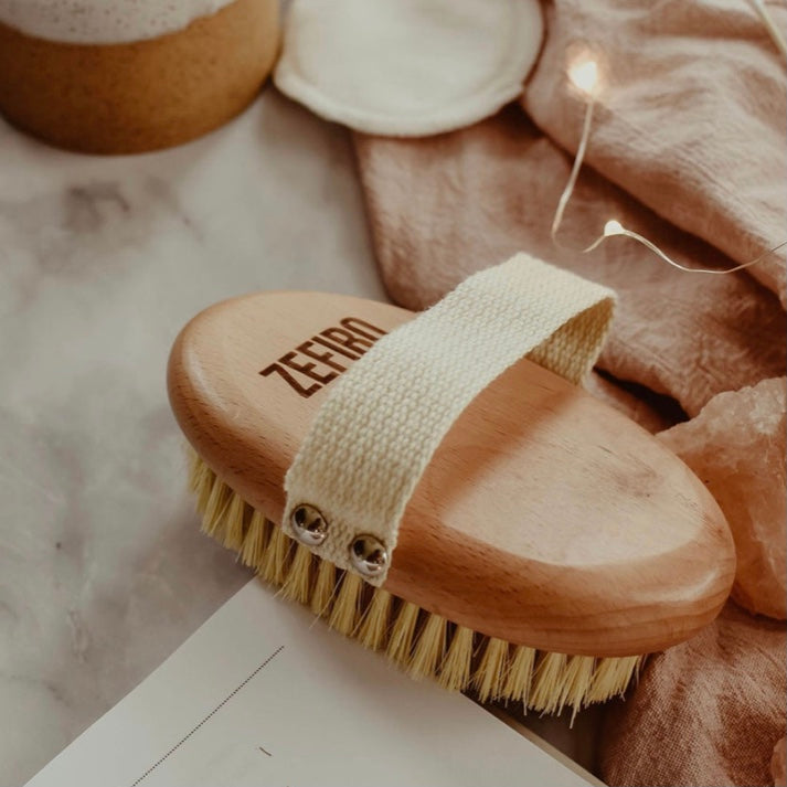 Dry Body Brush with Hand Strap