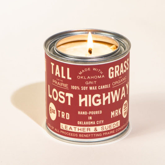 Lost Highway Candle - Tallgrass Supply Co. -Freehand Market