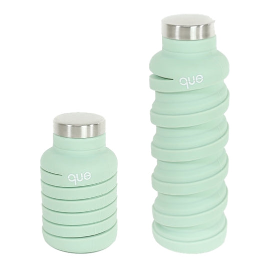 Sage Green Collapsible Silicone Water Bottle