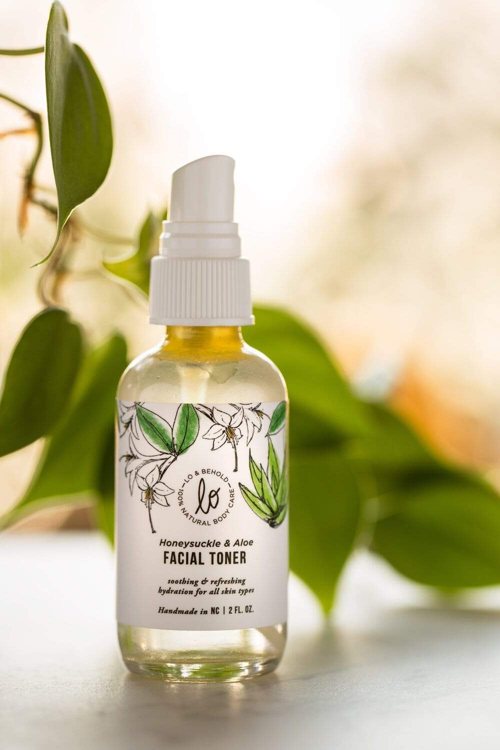 Natural Honeysuckle & Aloe Facial Toner - Lo & Behold Naturals -Freehand Market